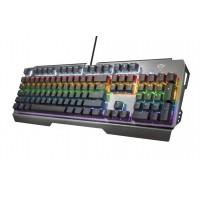 Trust gaming gxt 877 scarr teclado mecanico usb -  iluminacion led - 11 teclas multimedia - 8 teclas extra para gaming - antigh