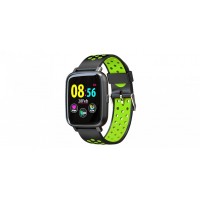 Billow smartwatch xs35 - pantalla ips 1.44 pulgadas - resistente al agua ip67 - tensiometro - bluetooth 4.0 negro/verde